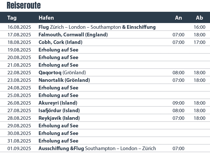 Kreuzfahrt Irland - Grönland - Island 14