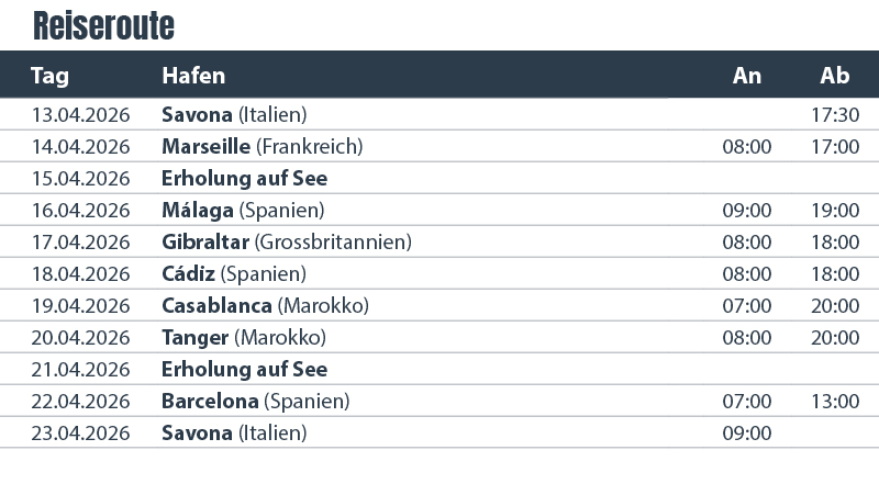RH476_Liegezeiten Mittelmeer trifft Orient - Costa Favolosa 20