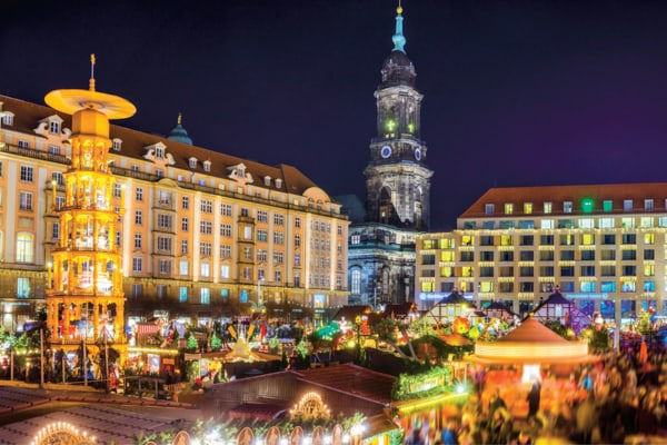 Dresden mit Semperoper im Advent 18
