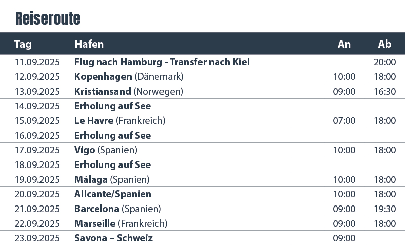 RH_440_Rund um Westeuropa_Reiseroute Rund um Westeuropa Costa Diadema 21