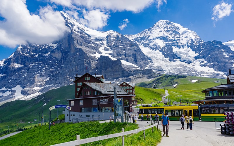 Alpenpanorama auf der Kleinen Scheidegg 1