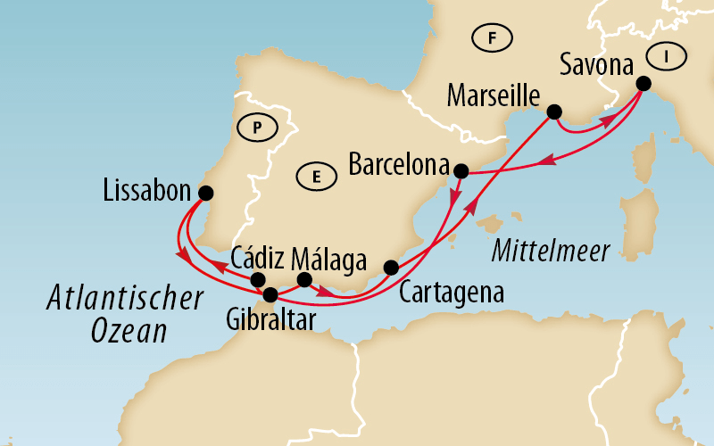 Mittelmeer und Atlantik Costa Diadema 12
