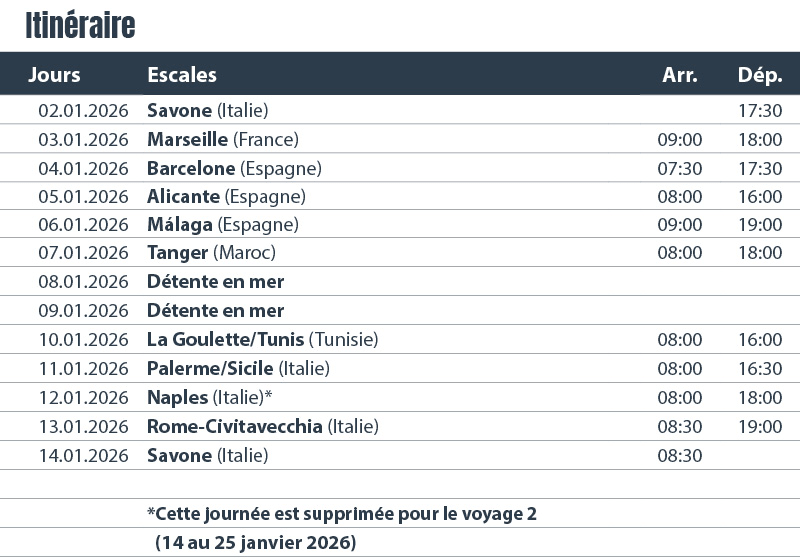 Maroc et Tunisie Costa Toscana 16