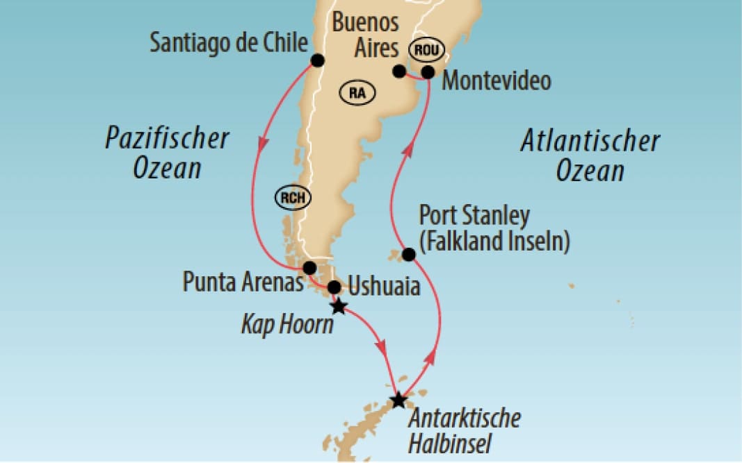 Südamerika und Wunder der Antarktis 8