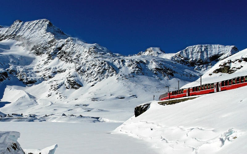 Bernina- & Glacier-Express im Winter 5