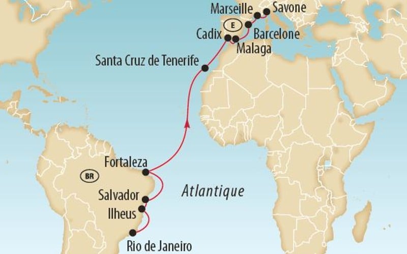 Croisière transatlantique Amérique du Sud - Europe 10