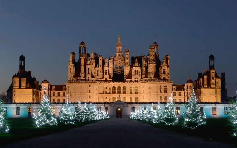 Les féeriques châteaux de la Loire à Noël 1