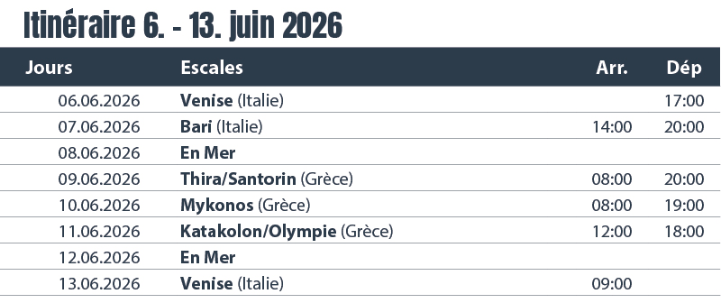 RH444_Griechische Inselperlen Costa Deliziosa_Reiserouten FR Les perles des îles grecques - Costa Deliziosa 18