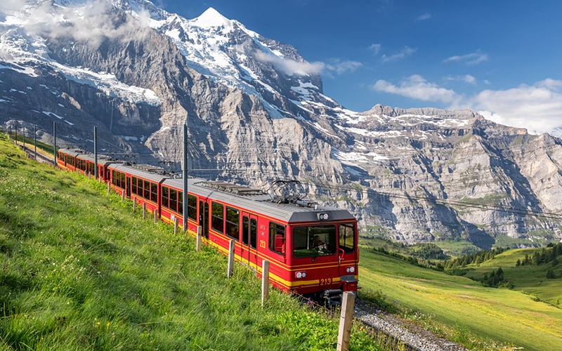Alpenpanorama auf der Kleinen Scheidegg 2